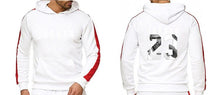 Load image into Gallery viewer, Ropa de marca, chándal de moda para hombres, traje deportivo Casual para hombres, sudaderas con capucha, ropa deportiva JORDAN 23, abrigo + pantalón conjunto para hombre