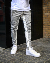 Load image into Gallery viewer, Dos homens joggers calças casuais de fitness calças esportivas bottoms moletom magro preto ginásios jogger calças pista