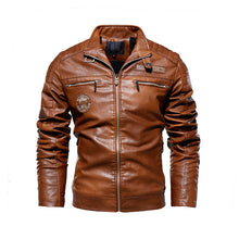 Load image into Gallery viewer, 2019 Men's Natural Real Leather Jacket Men Motorcycle Hip Hop Biker Winter Coat Men Warm Genuine Leather Jackets plus size 3XL
