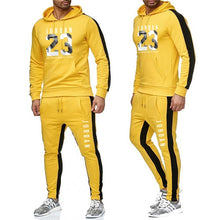 Load image into Gallery viewer, Ropa de marca, chándal de moda para hombres, traje deportivo Casual para hombres, sudaderas con capucha, ropa deportiva JORDAN 23, abrigo + pantalón conjunto para hombre
