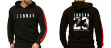 Load image into Gallery viewer, Ropa de marca, chándal de moda para hombres, traje deportivo Casual para hombres, sudaderas con capucha, ropa deportiva JORDAN 23, abrigo + pantalón conjunto para hombre
