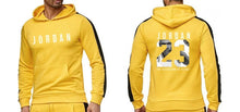 Load image into Gallery viewer, Ropa de marca, chándal de moda para hombres, traje deportivo Casual para hombres, sudaderas con capucha, ropa deportiva JORDAN 23, abrigo + pantalón conjunto para hombre
